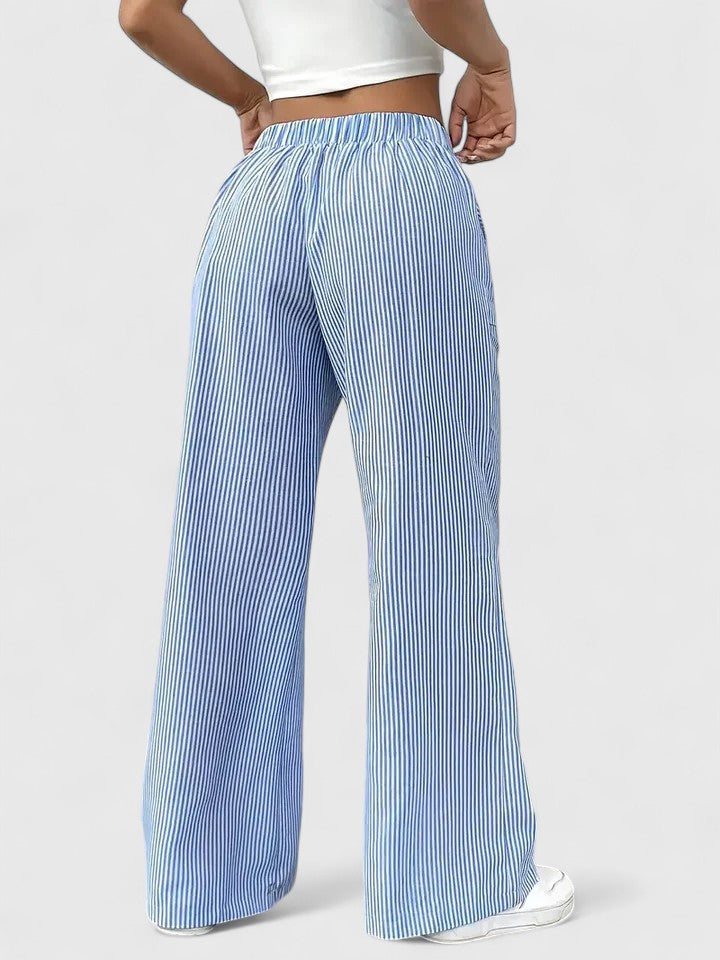 Comfortabele wijde broek met elegante details