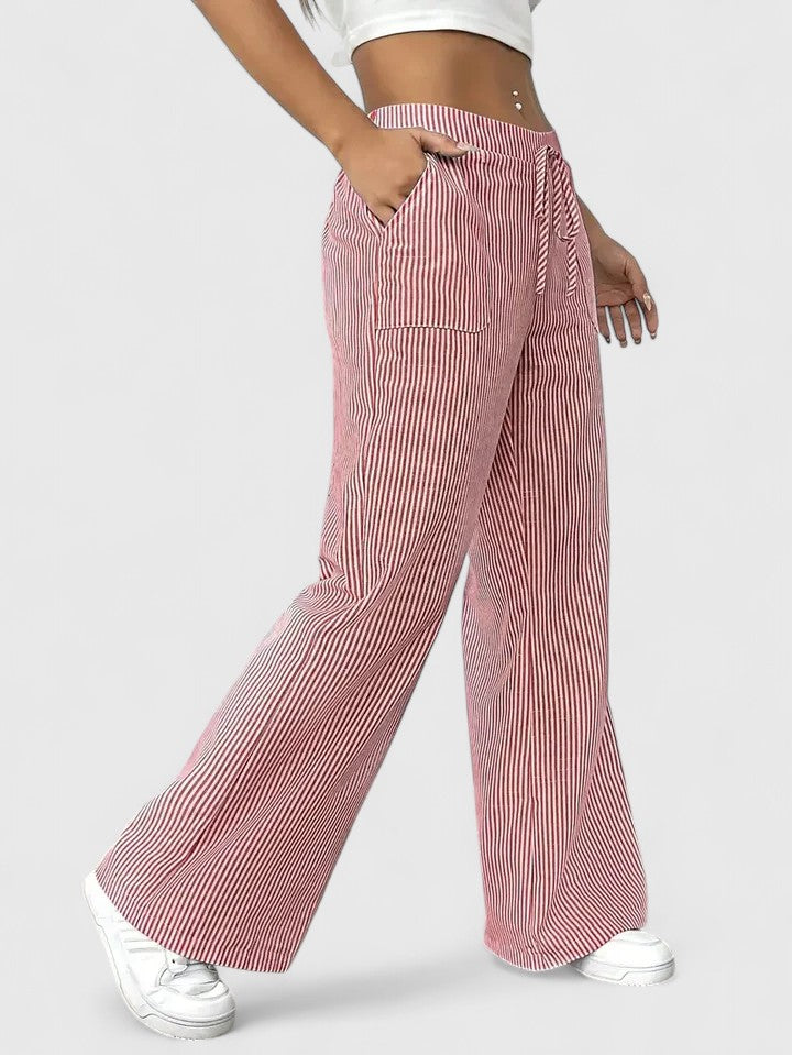 Comfortabele wijde broek met elegante details