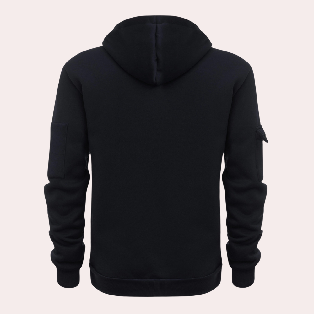 Heren hoodie met stijl en comfort