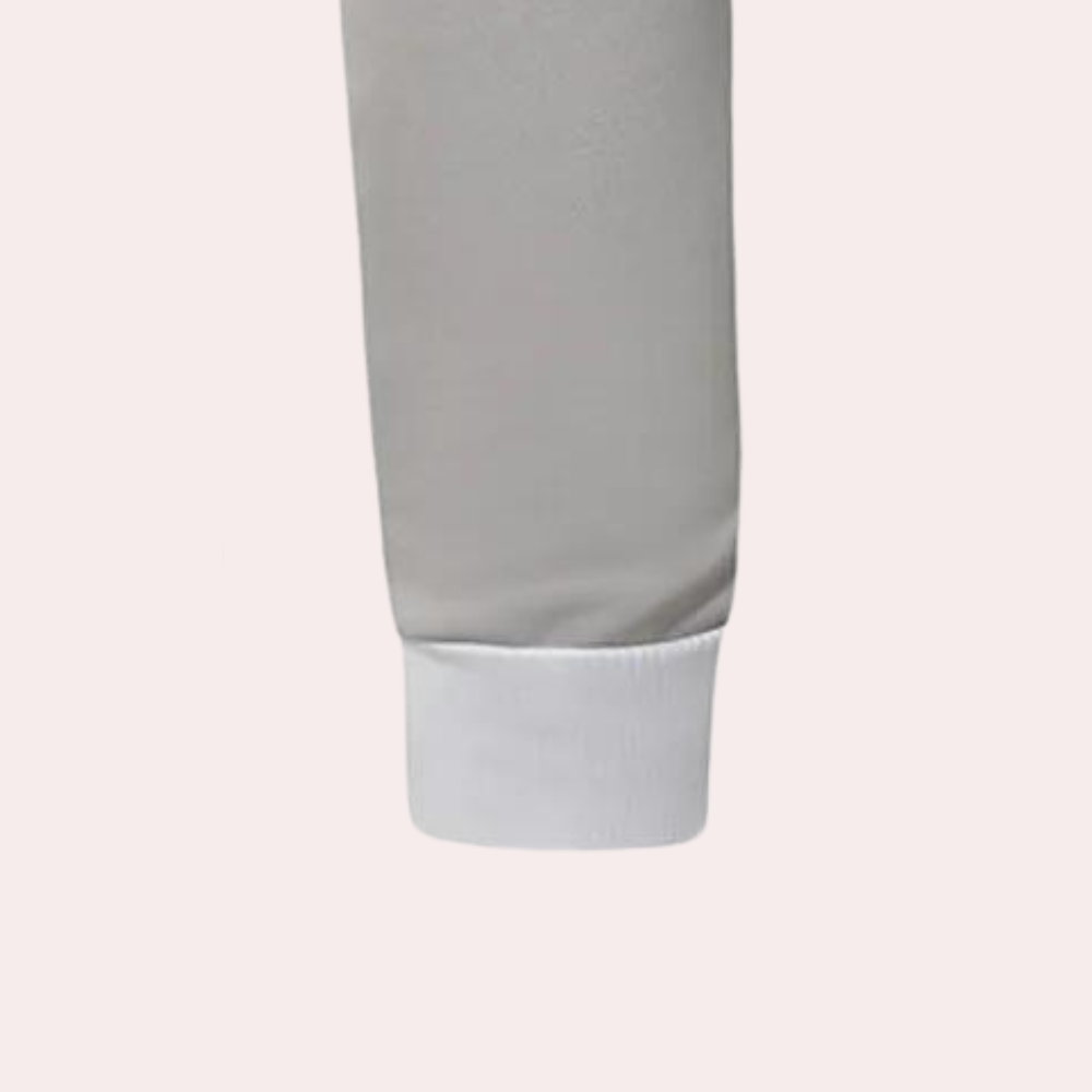 Sportieve colorblock zomertrui met capuchon voor heren