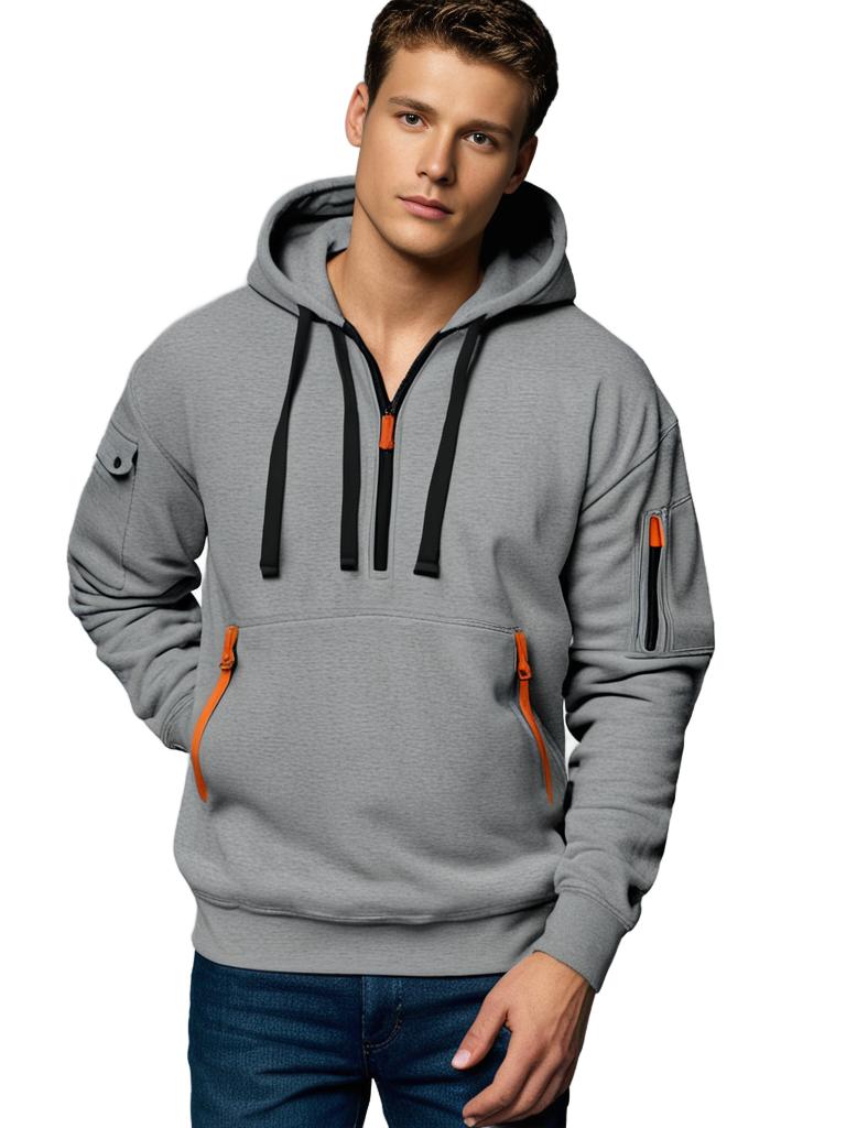 Heren hoodie met stijl en comfort
