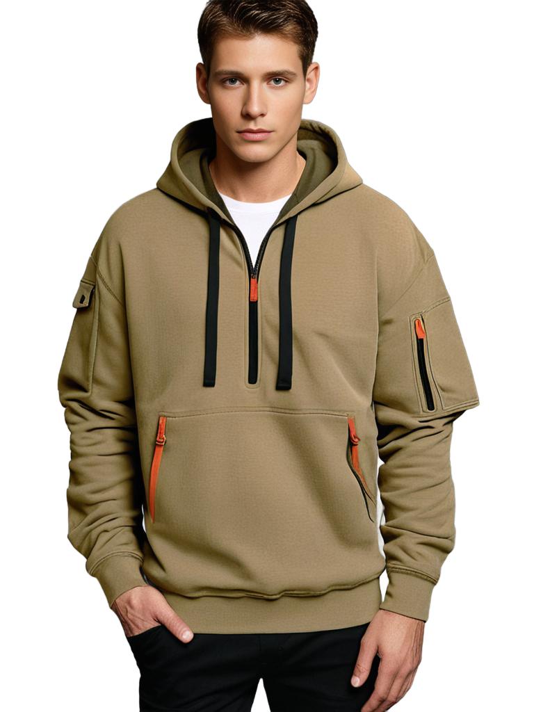 Heren hoodie met stijl en comfort