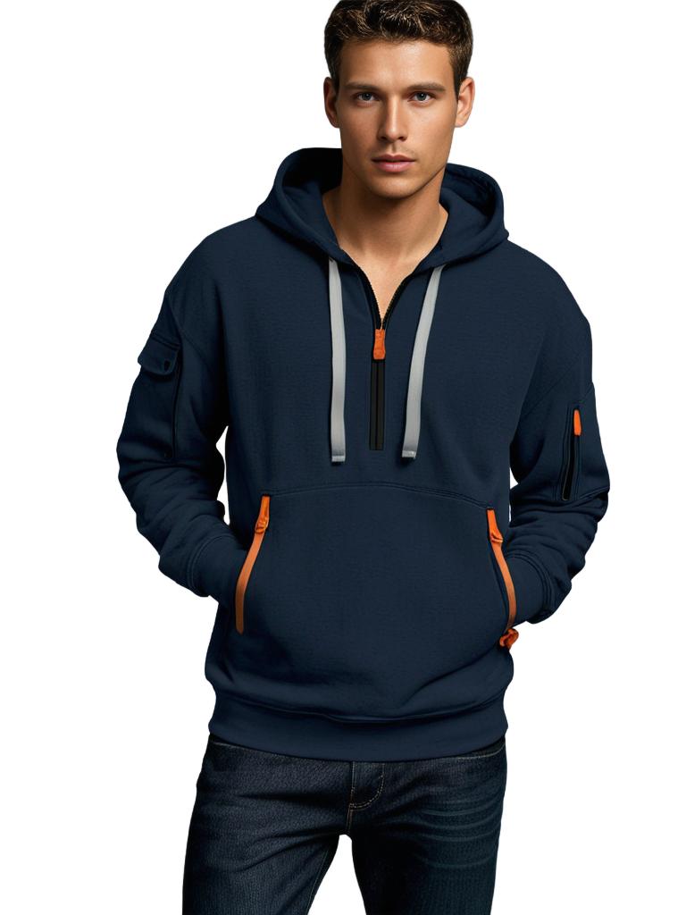Heren hoodie met stijl en comfort