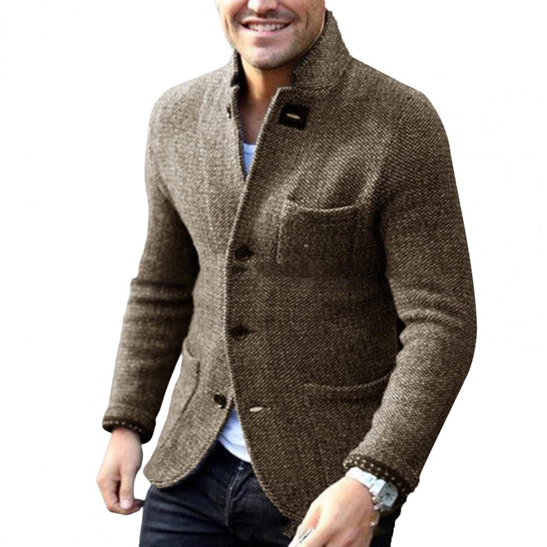 JAXON - Luchtig gebreid vest met knopen voor heren, perfect voor de zomer