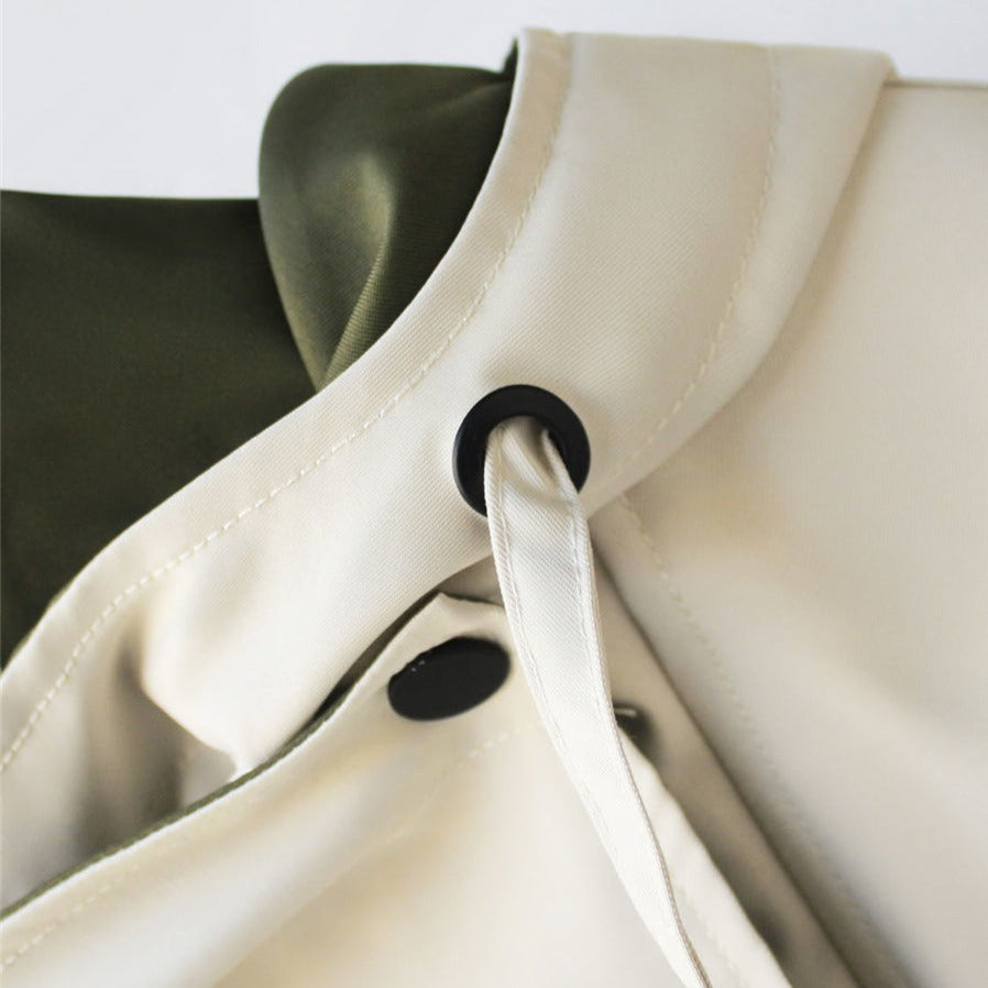 Moderne Tweekleurige Trenchcoat