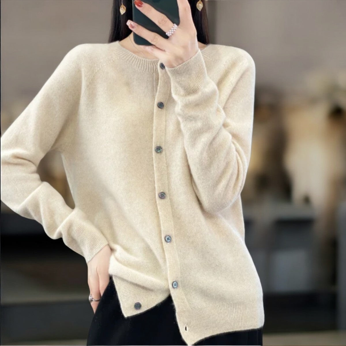 Elegante Knoopjes Cardigan