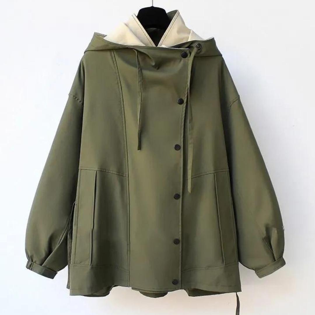 Moderne Tweekleurige Trenchcoat
