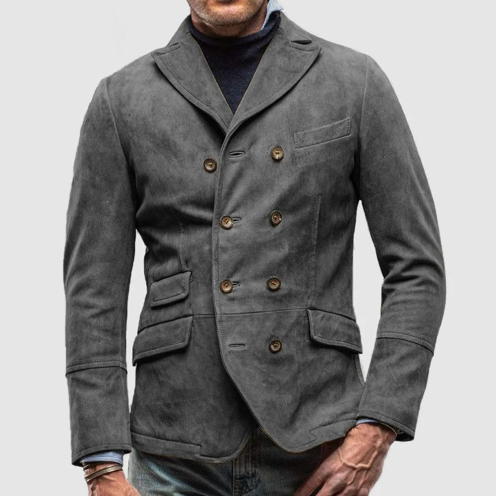 ANDREAS - Zomerse blazer met dubbele borst voor mannen
