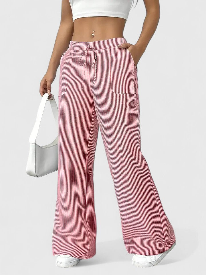 Comfortabele wijde broek met elegante details