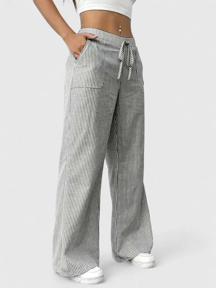 Comfortabele wijde broek met elegante details