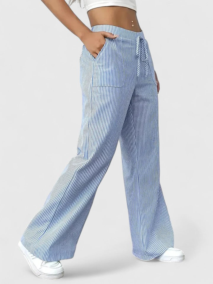Comfortabele wijde broek met elegante details