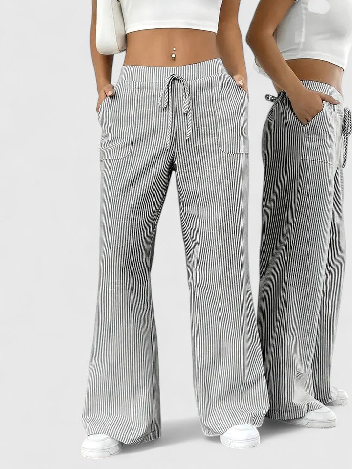 Comfortabele wijde broek met elegante details