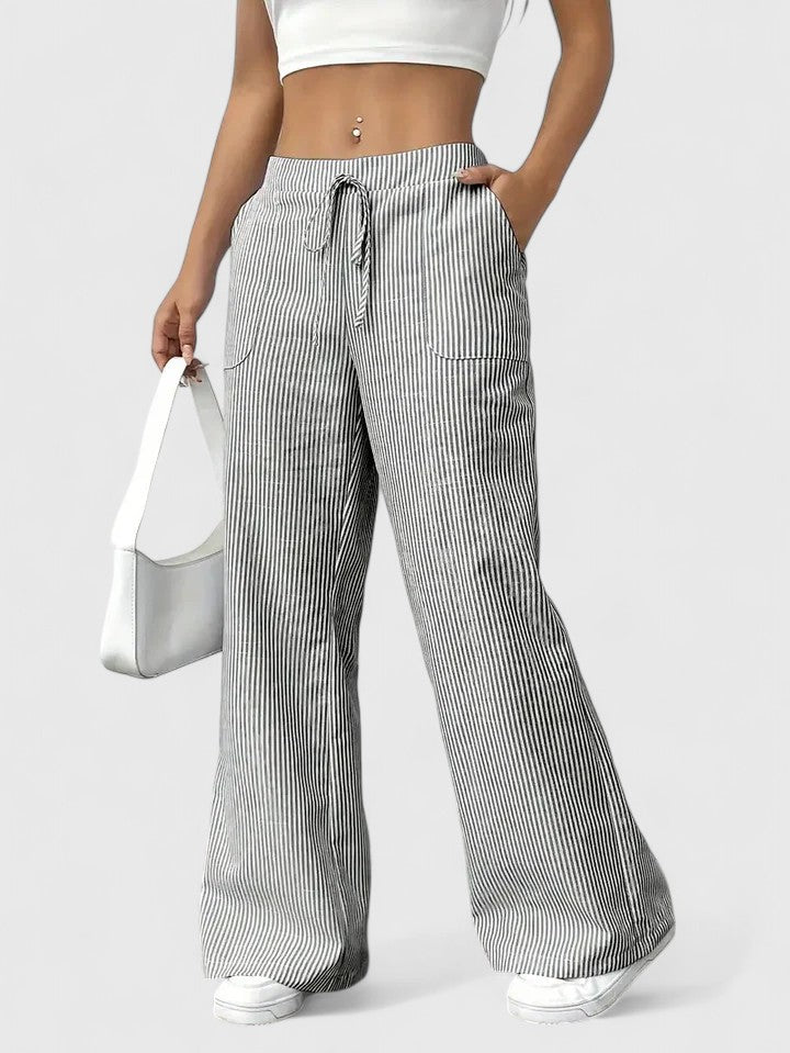 Comfortabele wijde broek met elegante details