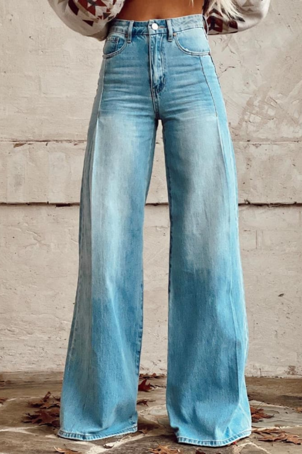VINTAGE JEANS LICHTBLAUW