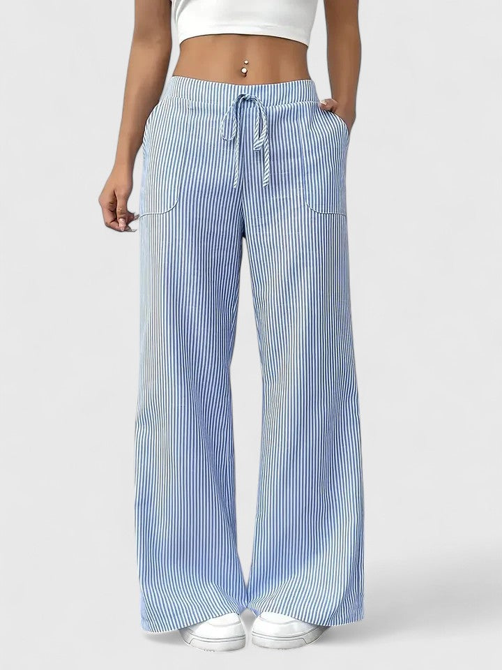 Comfortabele wijde broek met elegante details