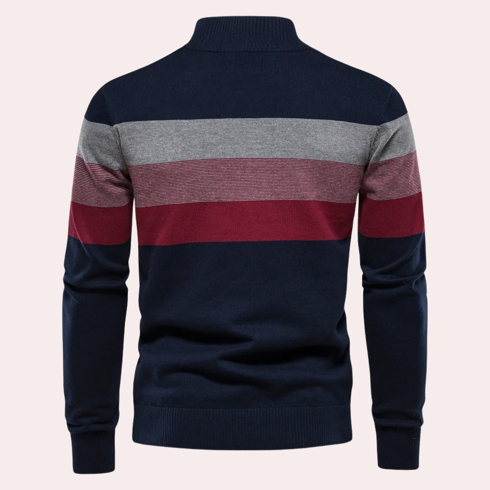 Trendy gestreepte herensweater voor de zomer