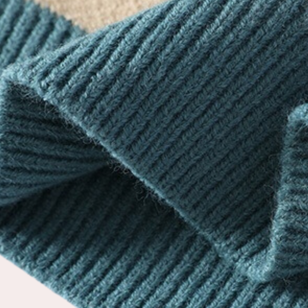 Leroux - Stijlvolle gebreide casual herensweater voor de zomer