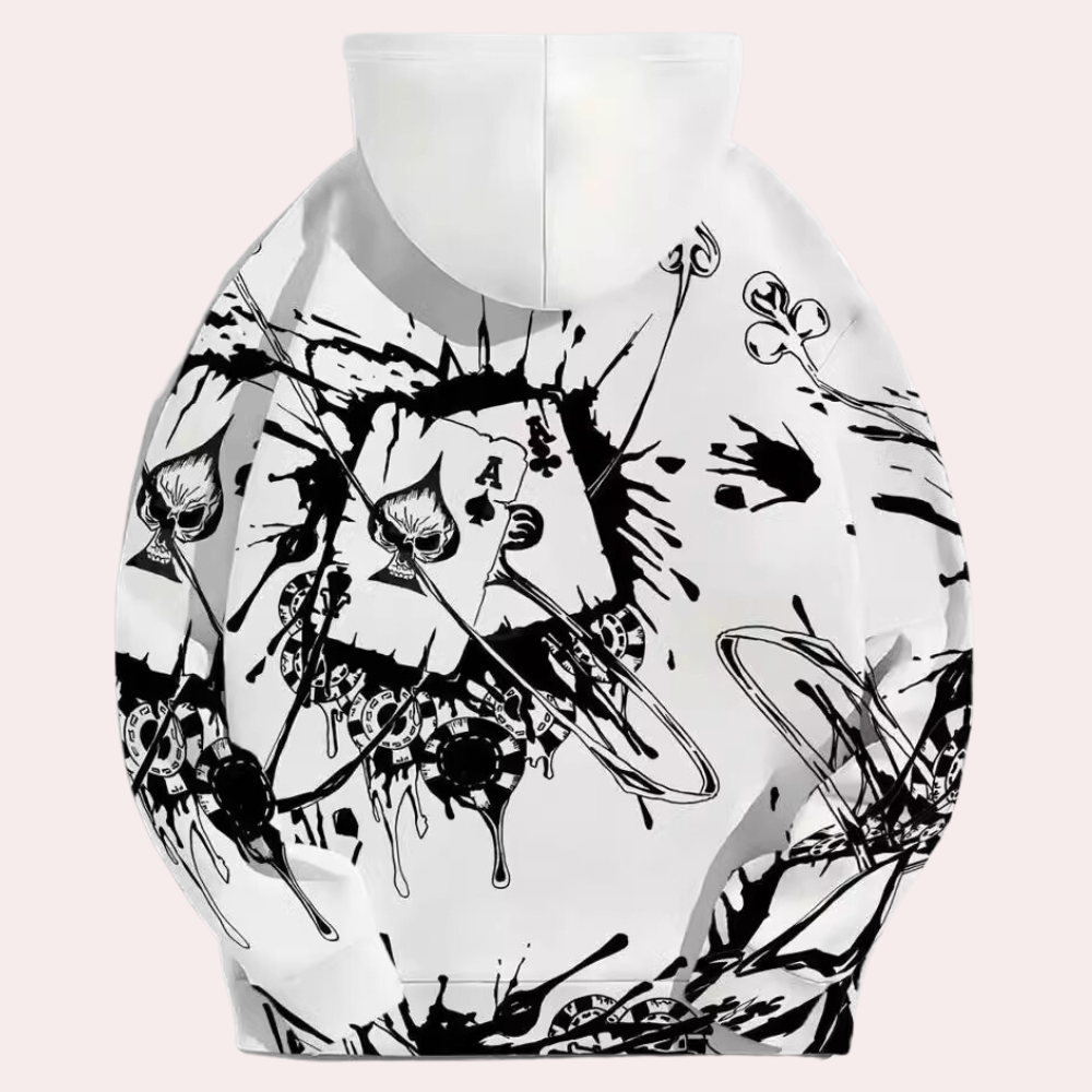 DALE - Lichte Bedrukte Hoodie voor Heren - Zomereditie