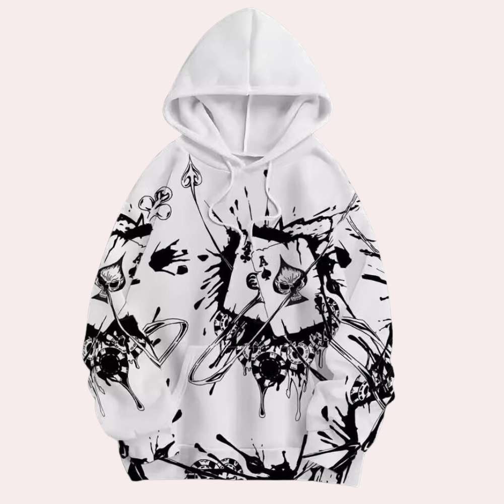 DALE - Lichte Bedrukte Hoodie voor Heren - Zomereditie