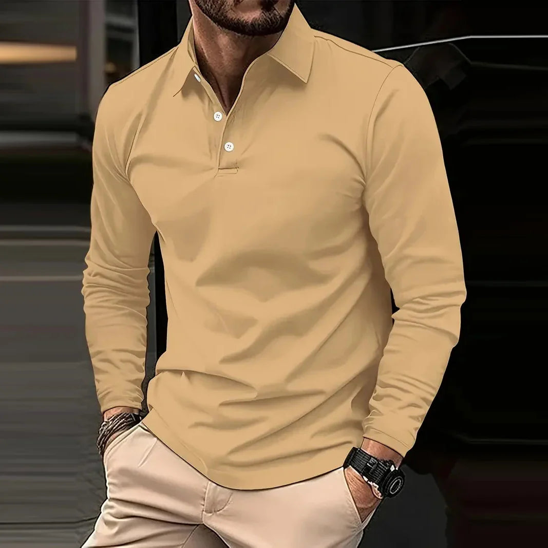Evan | Poloshirt met Lange Mouwen