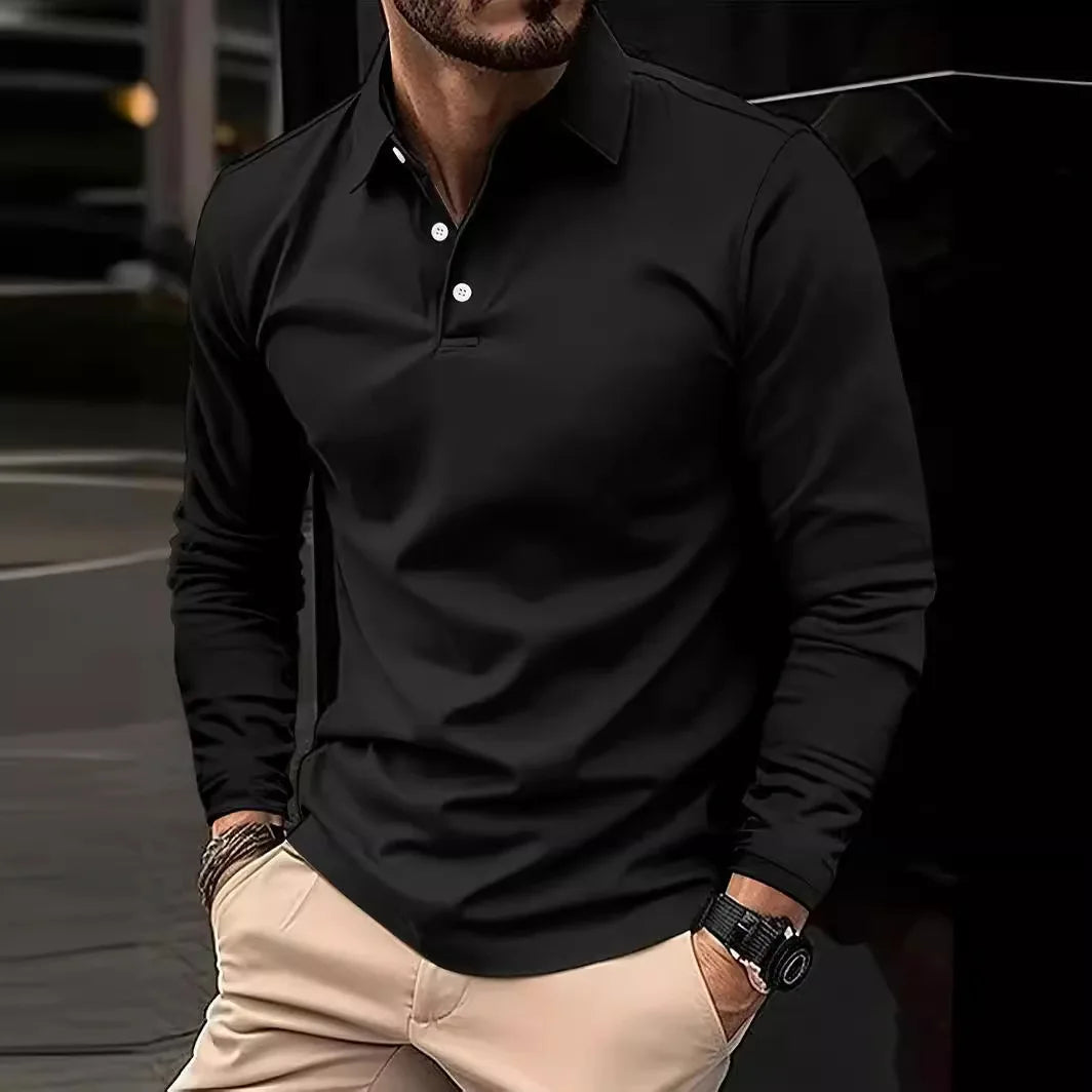 Evan | Poloshirt met Lange Mouwen