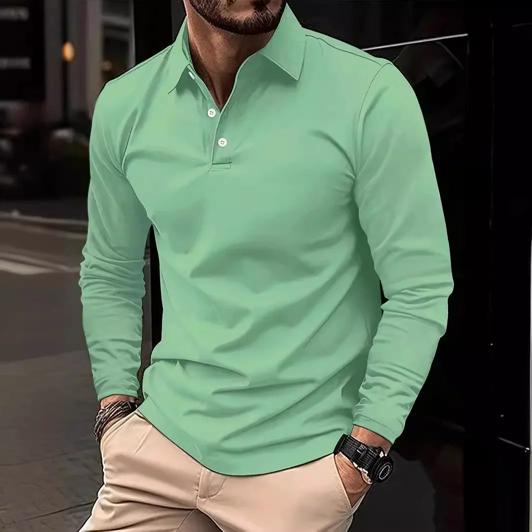 Evan | Poloshirt met Lange Mouwen