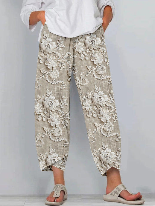 Comfortabele bedrukte broek voor ontspanning
