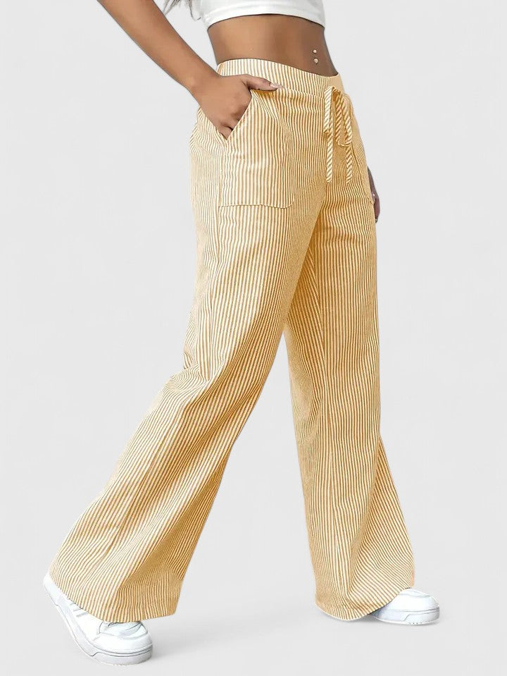 Comfortabele wijde broek met elegante details