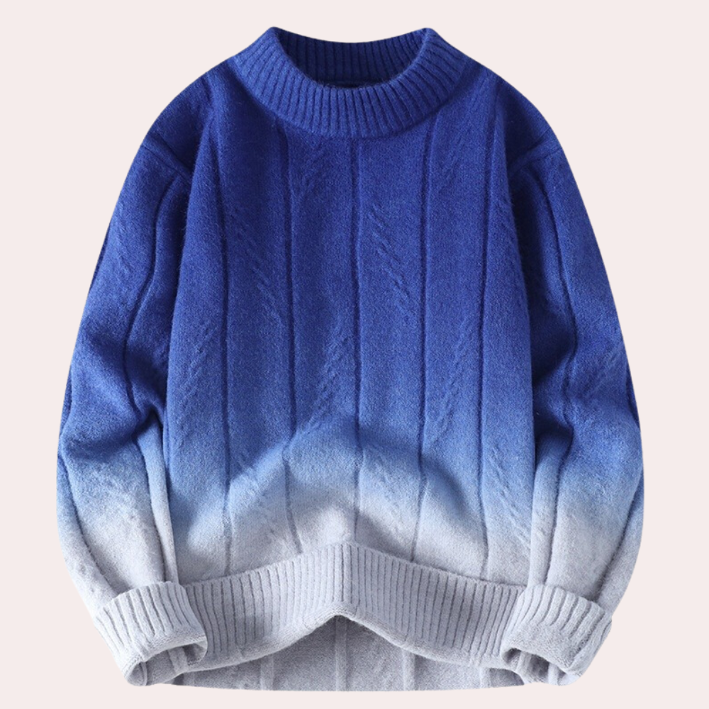 ALAN - Trendy Gradient Zomerse Trui voor Heren